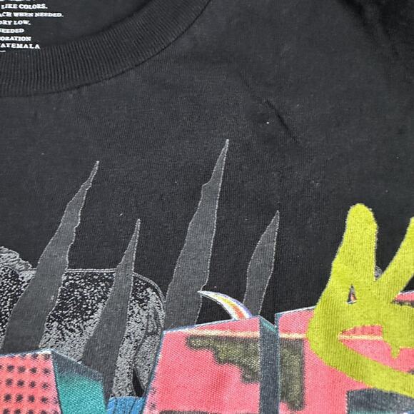 Guess Shirt Mens XL Black Graphic Lion PRIME Los Angeles Streetwear Urban Tee - Picture 4 of 9